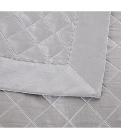 Gultas pārklājs FRETTE LUX.LOZENGE 270x270 grey cliff