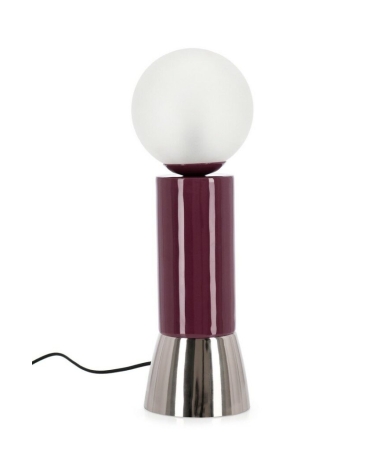 Galda lampa ANDREA BIZZOTTO MALTON H47 Silver Red