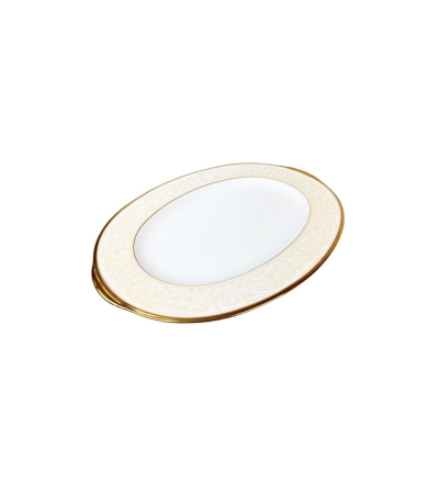 Servējamais  šķīvis NORITAKE WHITE PALACE 37cm, oval