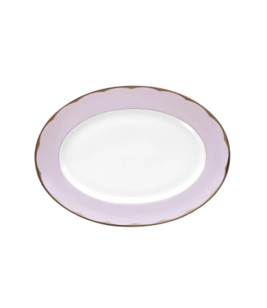 Servējamais šķīvis HAVILAND ILLUSION LAVANDE 34.5cm, ovāls