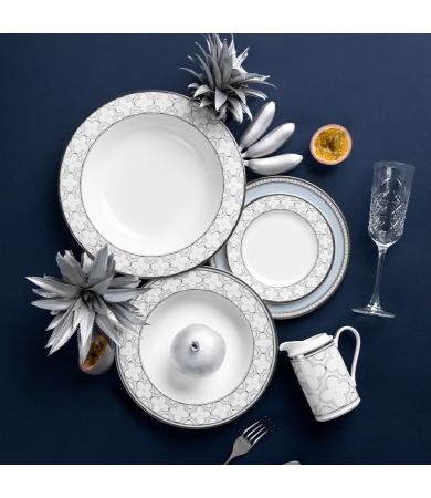 Salātu šķīvis NORITAKE TREFOLIO PLATINUM 22cm