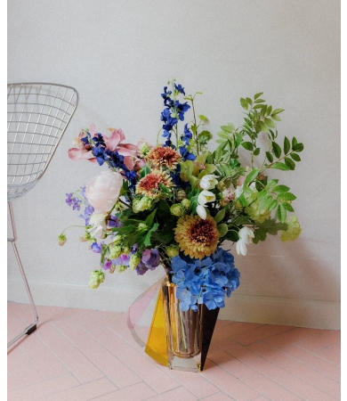 Vāze REFLECTIONS COPENHAGEN GRAND MANHATTAN  Brown/Rose/Clear/Yellow