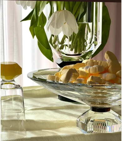 Bļoda uz kājas REFLECTIONS COPENHAGEN CHLESEA 30x20x12cm Clear