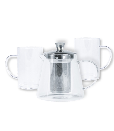 Tējas piederumu komplekts CRISTEL OOLONG ar 2 krūzēm un paplāti