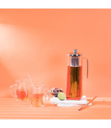 Tējas kanna CRISTEL LONG ISLAND ar sietiņu un karoti