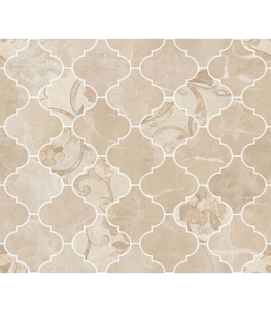 Porcelāna mozaīka VERSACE CERAMICS EMOTE ARABESCATO DECORATO CREMA MARFIL LUX
