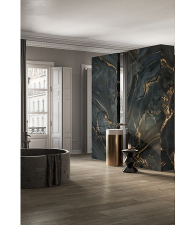 Flīzes VALLELUNGA CO PREZIOSA ONICE NERO ORO  HD print