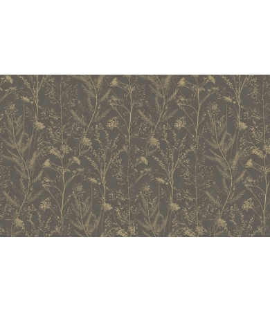 Tapetes CASAMANCE SENTIER DES DUNES PRAIRIE Noir Fusain/Ocre