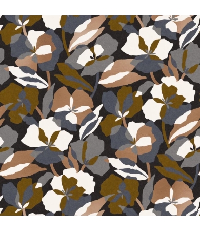 Tapetes CASAMANCE JARDIN FELICIA AMARYLLIS Noir