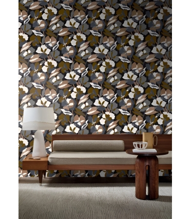 Tapetes CASAMANCE JARDIN FELICIA AMARYLLIS Noir