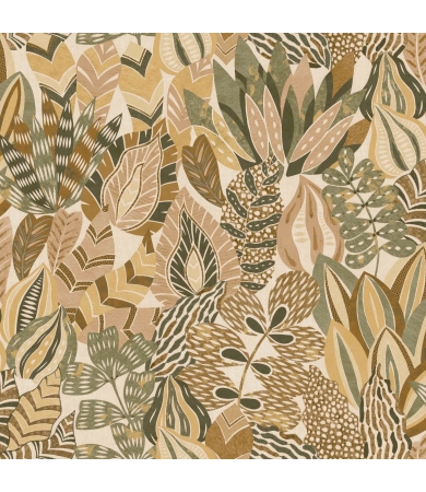 Tapetes CASAMANCE PALMADORA ALFABIA Kaki/Vanille