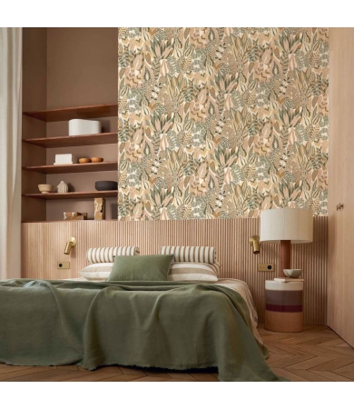 Tapetes CASAMANCE PALMADORA ALFABIA Kaki/Vanille