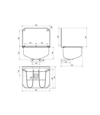Izlietne FRANKE SIRIUS/LOKKA WB440COP Nerūsējošais Tērauds