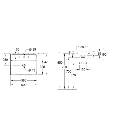 Izlietne VILLEROY & BOCH COLLARO