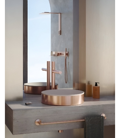 Izlietne AXOR SUITE White/Brushed Bronze