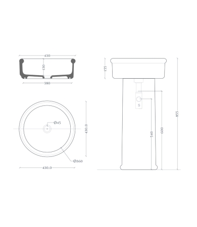 Izlietne ART CERAM BRERA