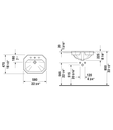 Izlietne DURAVIT 1930