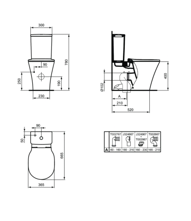 Klozetpods IDEAL STANDARD CONNECT AIR