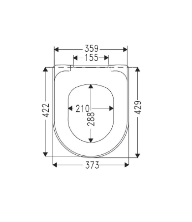 Klozetpoda vāks VILLEROY & BOCH AVENTO