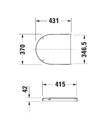 Klozetpoda vāks DURAVIT STARCK 3