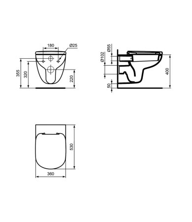 Klozetpods IDEAL STANDARD TEMPO