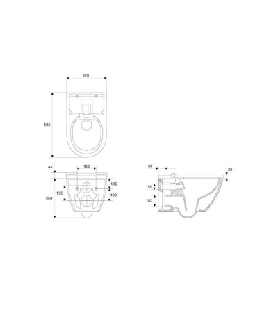 Klozetpods MEISSEN KERAMIK GENERA