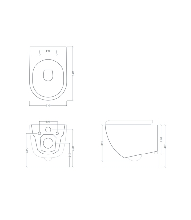 Klozetpods ART CERAM FILE 2.0 Gravel The Reel Vortex Flush