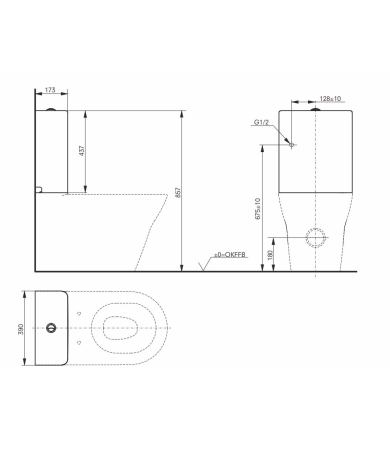 Skalojamā kaste TOTO MH 3/4.8 L