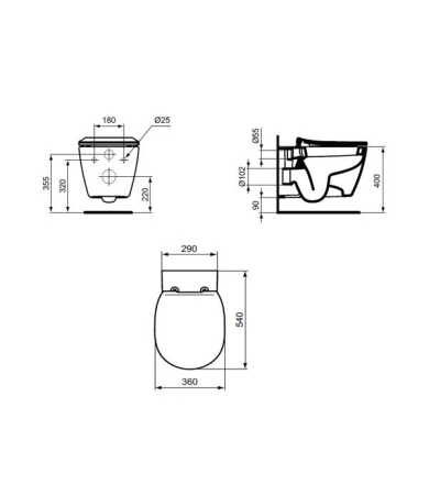 Klozetpods IDEAL STANDARD CONNECT