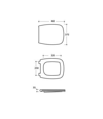 Klozetpoda vāks CERAMICA GLOBO DAILY