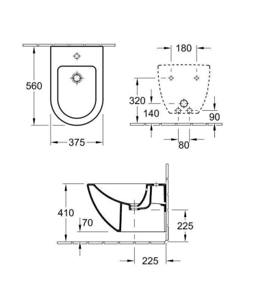 Bide VILLEROY & BOCH SUBWAY