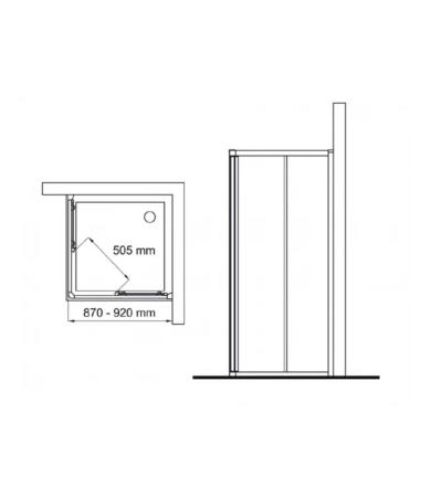 Dušas durvis IDEAL STANDARD CONNECT