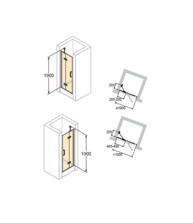 Dušas durvis HUPPE AURA ELEGANCE