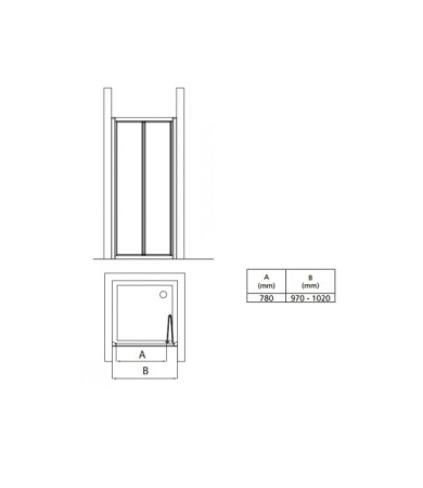 Dušas durvis IDEAL STANDARD CONNECT
