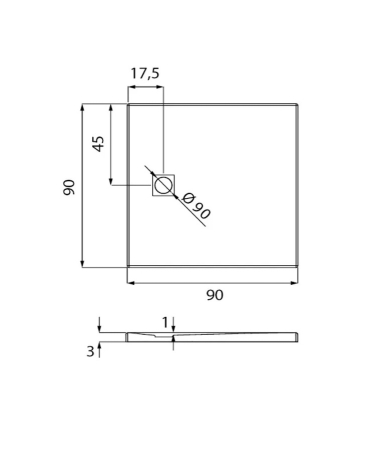 Dušas paliktnis NEW TRENDY MORI