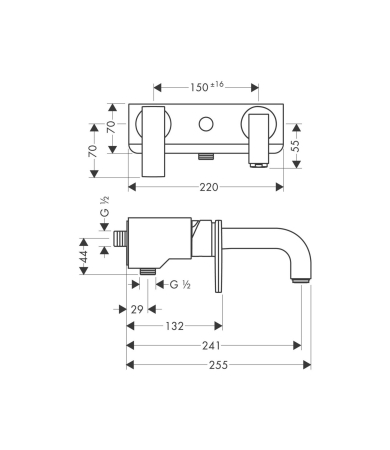 Jaucējkrāns AXOR CITTERIO  Antonio Citterio