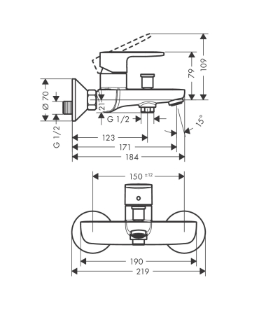 Jaucējkrāns HANSGROHE VERNIS BLEND