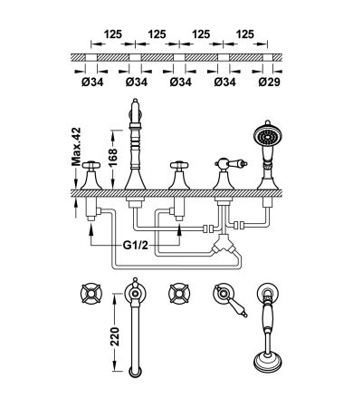 Jaucējkrāns TRES CLASIC