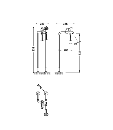 Jaucējkrāns TRES CLASIC