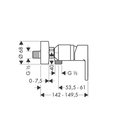 Jaucējkrāns HANSGROHE METROPOL S