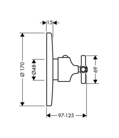 Jaucējkrāns AXOR TERRANO