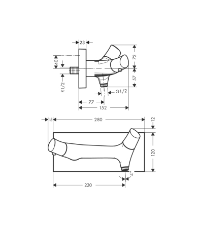 Jaucējkrāns AXOR STARCK ORGANIC