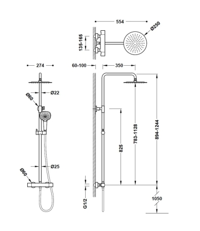 Dušas sistēma TRES TERMO