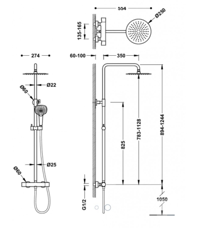 Dušas sistēma TRES TERMO