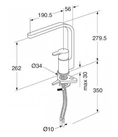 Jaucējkrāns GUSTAVSBERG NORDIC 3