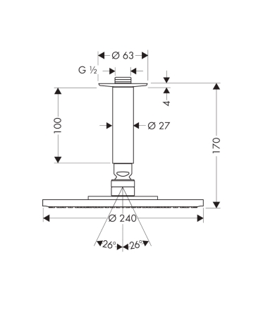 Dušas galva HANSGROHE RAINDANCE AIR