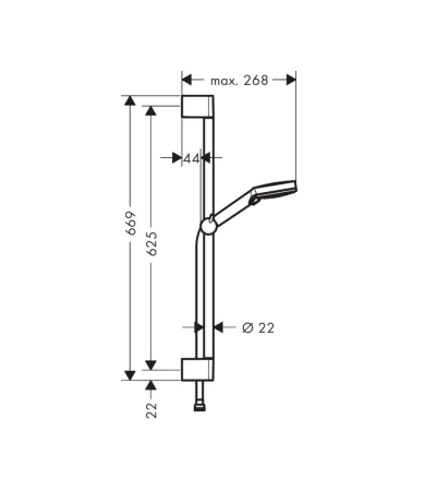 Dušas komplekts HANSGROHE VERNIS BLAND
