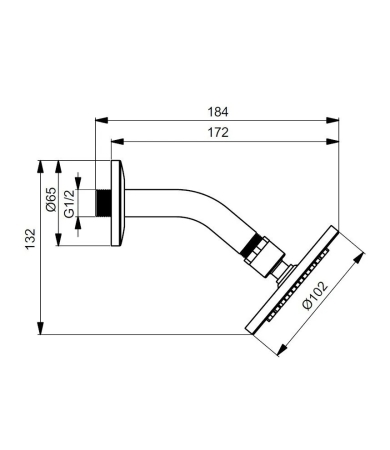 Dušas galva IDEAL STANDARD IDEALRAIN S1