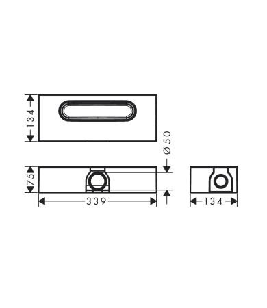 trapa pamatne HANSGROHE uBOX UNIVERSAL