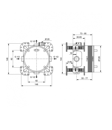 Mehānisms IDEAL STANDARD EASY-BOX